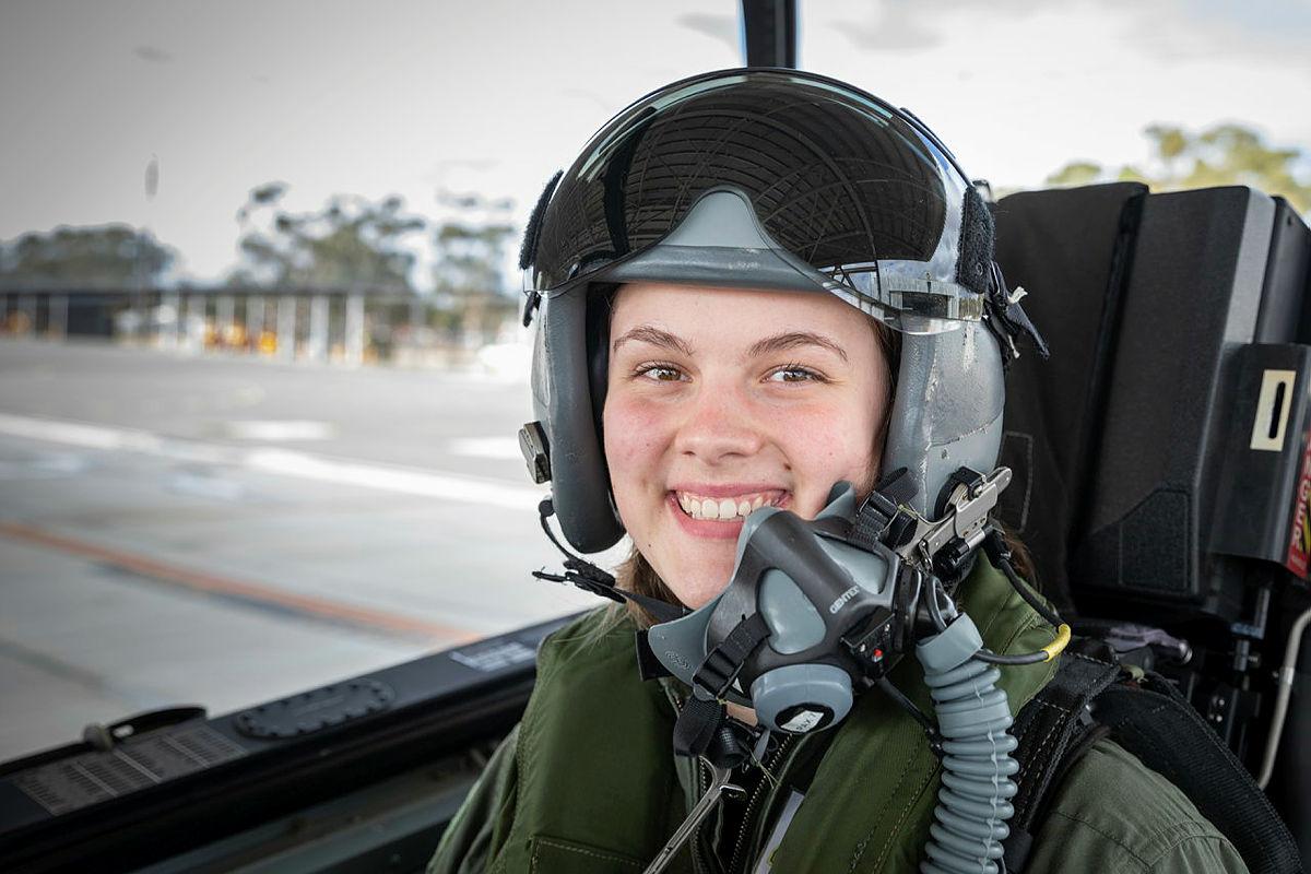 Air Force cadet on Cloud 9 after flight - CONTACT magazine