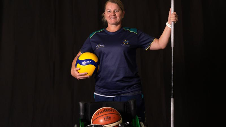 Warrior Games 2024 competitor Sue Osborn at the Australian Institute of Sport, Canberra, ACT. Story by Flying Officer Tina Langridge. Photo by Flight Sergeant Ricky Fuller.