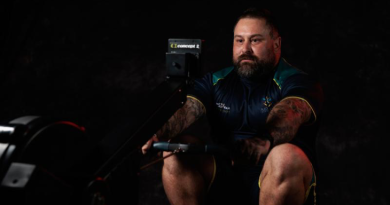 Warrior Games 2024 competitor David Galla at RAAF Base Williamtown, New South Wales. Story by Flying Officer Belinda Barker. Photo by Corporal Samuel Miller.