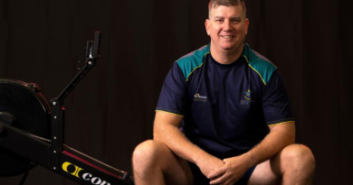 Warrior Games 2024 competitor Brett Lewis at the Australian Institute of Sport, Canberra, ACT. Story by Flying Officer Tina Langridge.