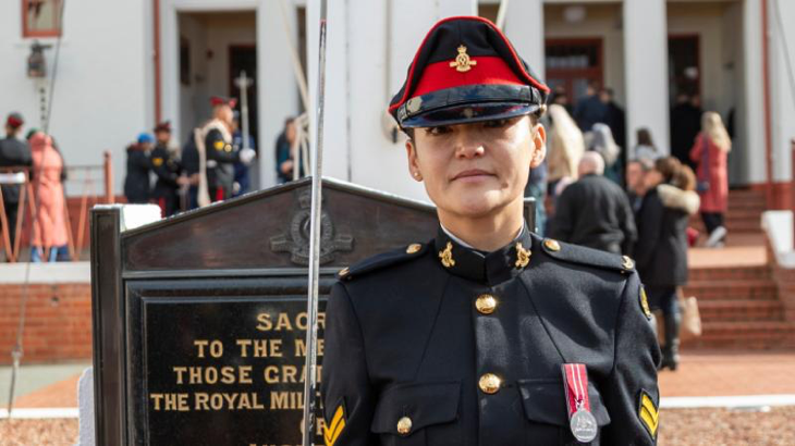 Australian Army Staff Cadet Lieutenant Farida Dad graduates from the Royal Military College - Duntroon. Story by Captain Carlie Gibson. Photo by Corporal Daniel Bozza.