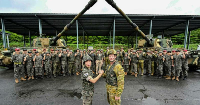 Australian Army and Republic of Korea soldiers on a familiarisation training course for the K9 self-propelled howitzer and the K10 armoured ammunition resupply vehicle in South Korea. Story by Corporal Luke Bellman.