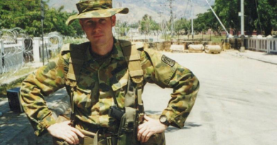 Colonel James Murray in East Timor in 1999. Story by Corporal Luke Bellman. Photo by Corporal Luke Bellman.