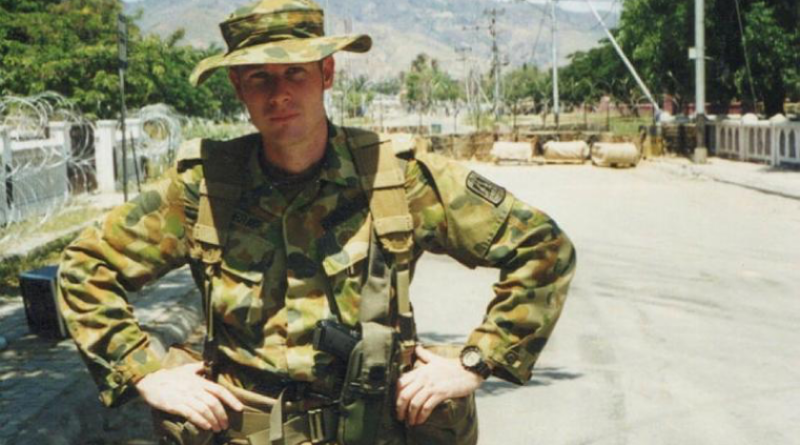 Colonel James Murray in East Timor in 1999. Story by Corporal Luke Bellman. Photo by Corporal Luke Bellman.