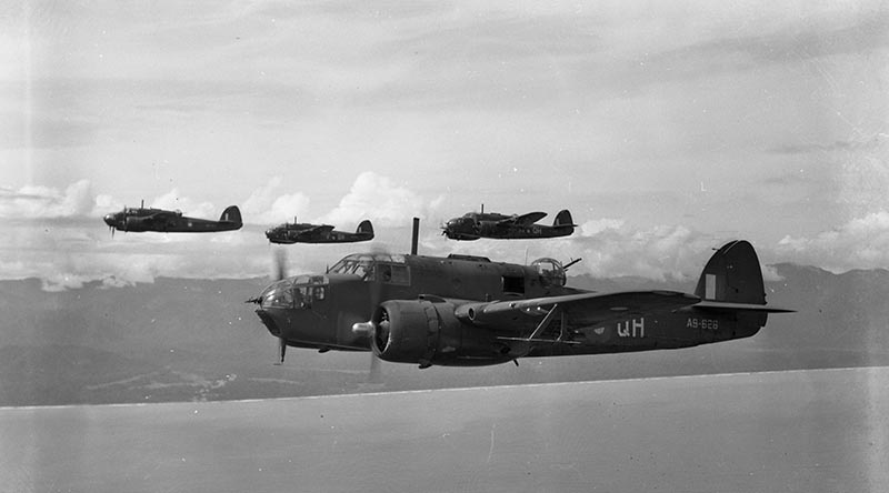 Beaufort bombers in 1945.