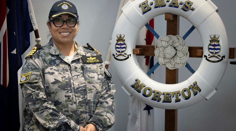 Commanding Officer Commander Rosemarie Apikotoa at HMAS Moreton in Brisbane. Story and photos by Corporal Luke Bellman.