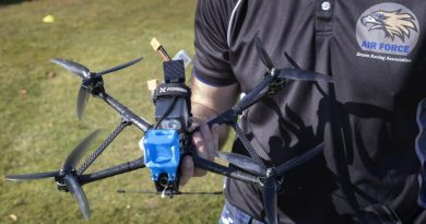 Figure 1. A racing drone used by the Air Force Drone Racing Association