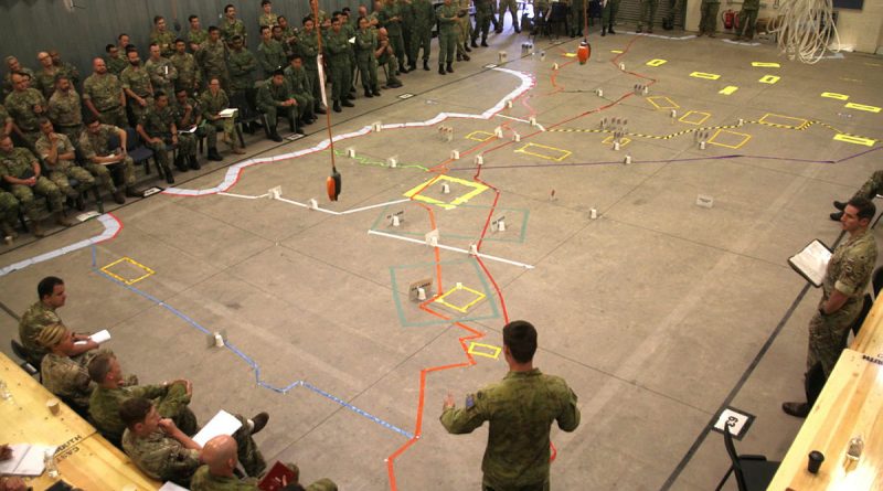 Personnel conduct a rehearsal of concept drill during Exercise Suman Warrior in Warminster, United Kingdom. Story and photos by Captain Adrienne Goode.