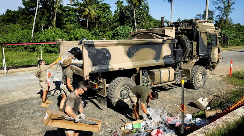 Australian Army soldiers from 3rd Combat Engineer Regiment refurbish facilities as part of Exercise Puk Puk at Moem Barracks, PNG. Story by Captain Brittany Evans. Photos by Lance Corporal Riley Blennerhassett.