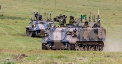 Optionally crewed combat vehicle move across the range as part of the Land Autonomous Systems and Teaming Demonstration at Puckapunyal Military area. Story by Captain Krysten Clifton. Photos by Corporal Michael Curri.