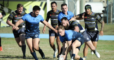 Aviators at RAAF Base Amberley took to the field for the Air Combat Group versus Air Mobility Group ‘SGT Michael Ball Memorial’ match. Story by Lieutenant Katrina Thomasson. Photos by Aircraftman Sanghyun Shin.