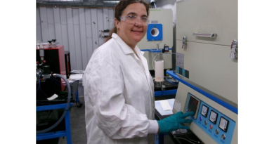 Dr Miriem Santander Borrego is a chemical science specialist working with materials in the Extreme Environment Materials & Forensics laboratory at the DST Group Eagle Farm, Brisbane. Story by Flight Lieutenant Marina Power. Photo by Scott Sarstedt-McCarthy.