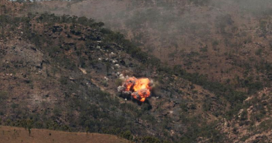 An F/A-18F Super Hornet aircraft drops a bomb at the Townsville Field Training Area as part of the Joint Terminal Attack Controller Course live-fire serials during Exercise Black Dagger 2024. Story by Flight Lieutenant Grace Casey-Maughan. Photos by Aircraftwoman Laura Flower.