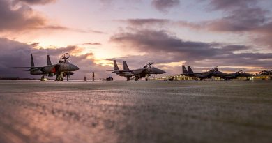 Republic of Singapore Air Force F-15SG aircraft at RAAF Base Pearce. Story and photos by Flying Officer Michael Thomas.