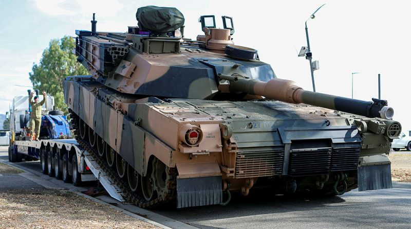 A newly acquired M1A2 Abrams main battle tank arrives at Lavarack Barracks in Townsville. Story by Captain Brittany Evans. Photos by Corporal Guy Sadler.