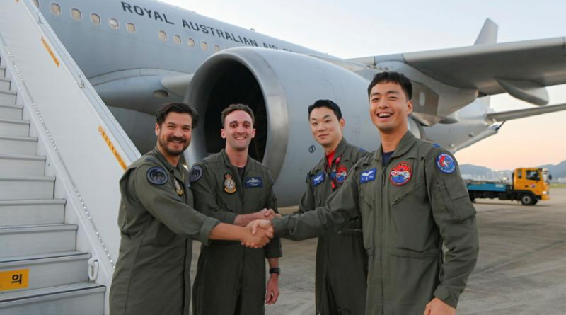 Members of the Royal Australian Air Force's 33 Squadron meet their counterparts from the Republic of Korea Air Force at Gimhae Air Base during Exercise Freedom Flag 24-1. Story by Squadron Leader Eamon Hamilton.