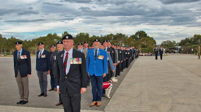 Veterans of the 1st Armoured Regiment participate in the Cambrai Parade at Edinburgh Defence Precinct. Story by Captain Adrienne Goode. Photos by Corporal Adam Quinn.