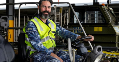 Aviation Logistics Specialist Sergeant David Hulse, of 23 Squadron, is part of the team supporting earthquake relief efforts in Vanuatu. Story by Flight Lieutenant Sharon Sebastian. Photo by Leading Aircraftwoman Taylor Anderson.