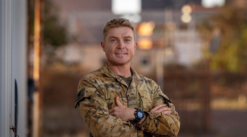 Army soldier Sergeant Brent Power, a preventative medicine technician, remembers working on Operation Flood Assist at his home town of Casino, NSW, three years ago. Story and photo by Corporal Jacob Joseph.