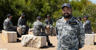 Leading Seaman Roneld Baragud on the Regional Indigenous Development Coordinator course with his peers and mentors at HMAS Albatross, NSW. Story by Lieutenant Carolyn Martin. Photo by Petty Officer Peter Thompson.