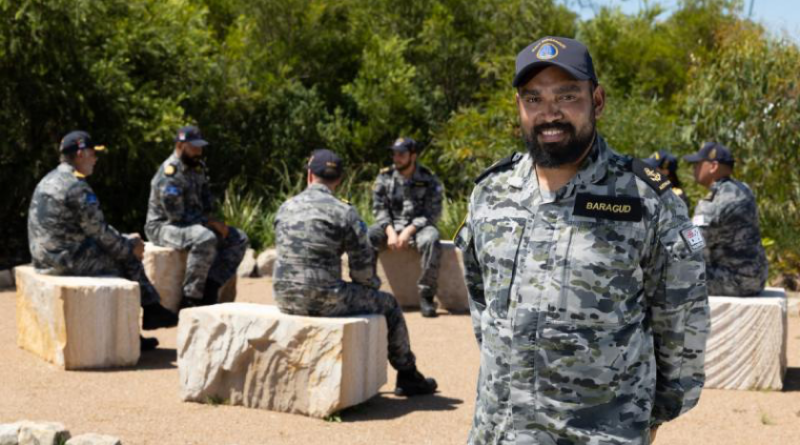 Leading Seaman Roneld Baragud on the Regional Indigenous Development Coordinator course with his peers and mentors at HMAS Albatross, NSW. Story by Lieutenant Carolyn Martin. Photo by Petty Officer Peter Thompson.