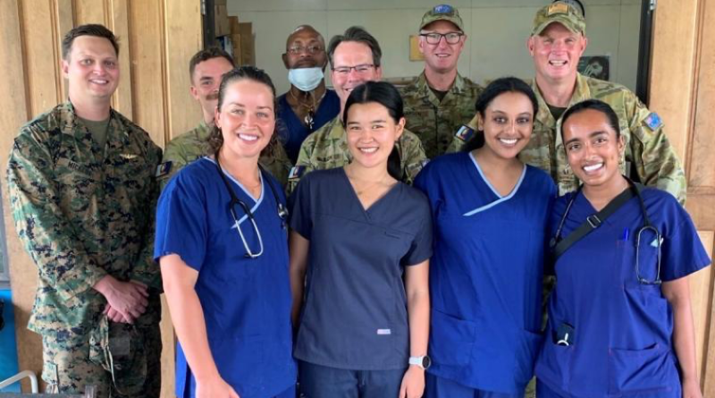 A medical team from Army’s 2nd Health Battalion during Operation Render Safe 24-2, Solomon Islands. Story and photo by Corporal Luke Bellman.