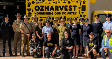 OzHarvest and ADFA trainee officers and staff members participate in the Can the Cube donation drive. Story by Lieutenant Colonel Sandra Turner. Photos by Officer Cadet Jamie Doran.