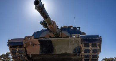 An Australian M1A2 SEP v3 main battle tank. Photo by Corporal Michael Currie.