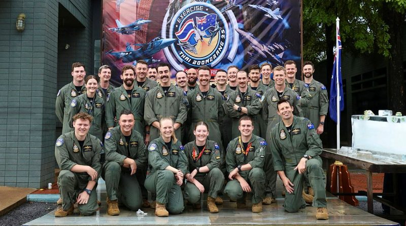 Members of the Royal Australian Air Force’s 1 Squadron at the opening ceremony of Exercise Thai Boomerang 2025. Story by Flight Lieutenant Matthew Edwards. Photos by Leading Aircraftwoman Aiesha White-Kratz.