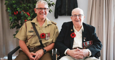 Major Mike Fitzpatrick, left, and his late father Keith Fitzpatrick. Story by Sergeant Matthew Bickerton.