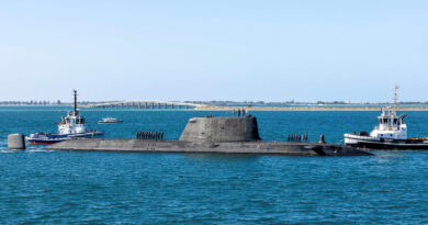 The Astute-class submarine HMS Anson arrives at HMAS Stirling in Western Australia for a scheduled submarine maintenance period. Story by Captain Annie Richardson. Photos by Leading Aircraftman Thomas Clarke-Kelly.