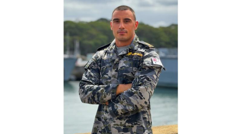 Navy clearance diver Able Seaman Jaydan Minovski, of Australian Clearance Diving Team One, at HMAS Waterhen. Story and photo by Corporal Michael Rogers.