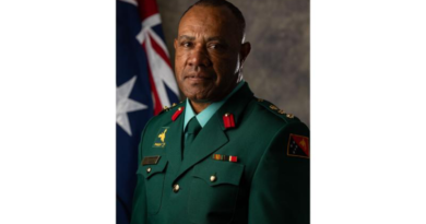 Official portrait of Papua New Guinea Defence Force officer and Deputy Commander of the 3rd Brigade, Colonel Boniface Aruma. Photo by Captain Andrew Page. Corporal Guy Sadler.