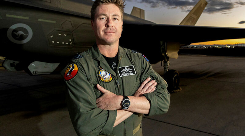 RAAF pilot Squadron Leader Anthony on the flight line at Nellis Air Force Base, United States, during Exercise Red Flag 26-1. Story by Squadron Leader Tina Turner. Photos by Leading Aircraftwoman Nell Bradbury.