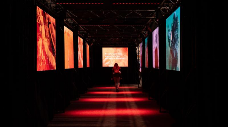The Tunnel display at the More, Together Awards and Summit Awards at a previous Australian Defence Science Technology and Research Summit. Story by Rachelle Todd. Photo by Navin Chandra.