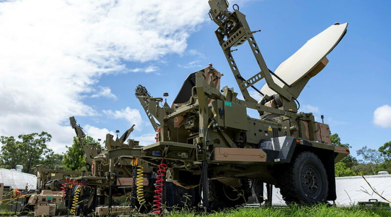 Satellite communication equipment setup by Australian soldiers from 1st Signal Regiment for Exercise Mercury Run at Kokoda Barracks, Canungra. Story by Captain Nigel Jacobs. Photos by Gunner Jesse Linards.