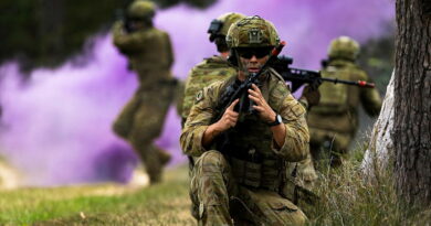 Army soldiers from 9th Regiment, Royal Australian Artillery, conduct basic soldier skills during Exercise El Adem, at Beecroft Weapons Range, Jervis Bay. Story by Major Tim Sydenham. Photos by Corporal Lisa Sherman.