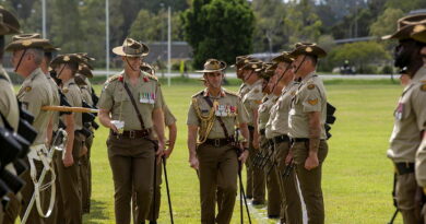 The Littoral Manoeuvre Group marches, integrated within the 17th Sustainment Brigade at the establishment parade, Gallipoli Barracks. Story by Major Evita Ryan. Photos by Corporal Julia Whitwell.
