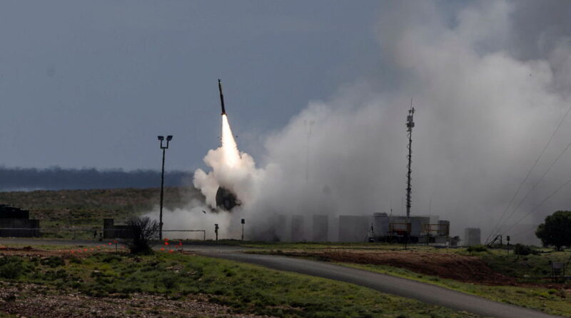 The first Australian-manufactured guided multiple launch rocket system missiles are test fired at the Woomera Test Range in South Australia. Story by Corporal Michael Rogers. Photo by Andrew Green.