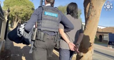 Australian ADF reservist Vincent Tran under arrest for fighting in Ukraine contrary to Defence regulations. Screengrab from official AFP video.