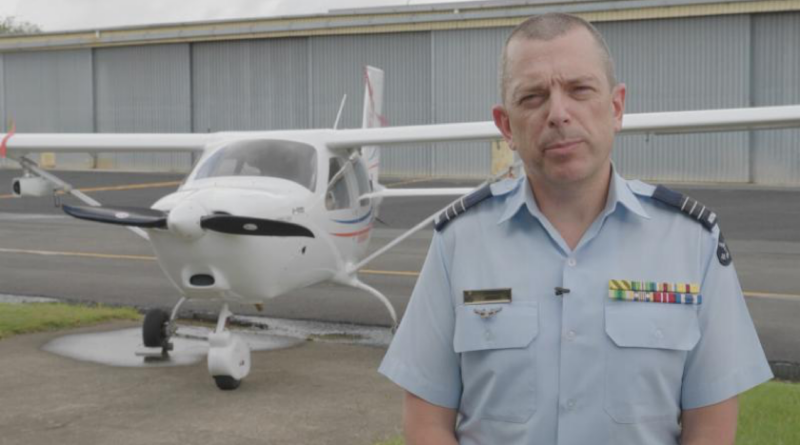 Deputy Director Disruptive Experimentation Wing Commander Keirin Joyce with a JabX, an uncrewed aerial system developed by RFDesign and Jericho Disruptive Innovation. Story by Flight Lieutenant Natasha Silver.