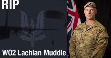 Warrant Officer Class 2 Lachlan Muddle