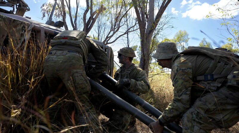 Corporal Jayden Eva, Corporal Stephen Peters and Craftsman Aiden Nydrle conduct vehicle recovery training during Exercise Southern Jackaroo at Townsville Field Training Area, Queensland. Story by Captain Andrew Page. Photos by Private William McCormick.