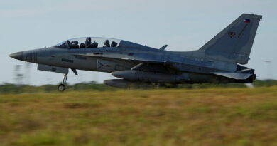 A Philippine Air Force FA-50PH Golden Eagle aircraft in flight at RAAF Base Darwin for Exercise Pitch Black. Story by Flying Officer Leonie Midgley. Photos by Corporal Maddy Butcher.