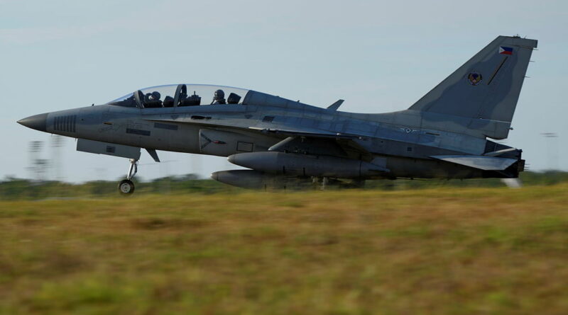 A Philippine Air Force FA-50PH Golden Eagle aircraft in flight at RAAF Base Darwin for Exercise Pitch Black. Story by Flying Officer Leonie Midgley. Photos by Corporal Maddy Butcher.