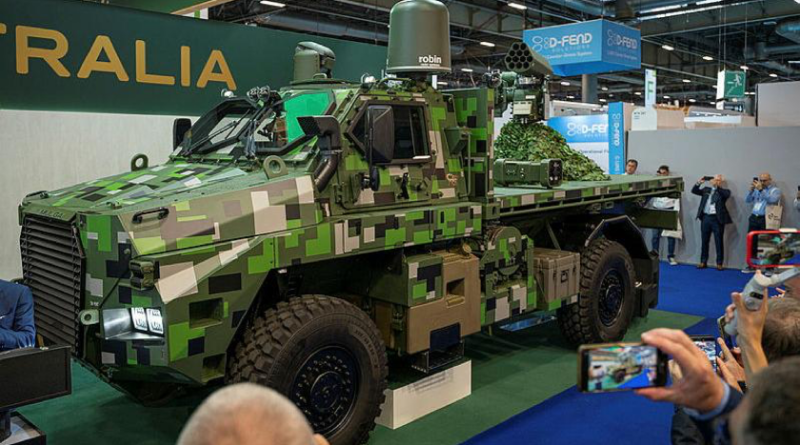 The new Bushmaster 5.6 Mulga utility model on show at Eurosatory 2026 in Paris. Story by John Noble. Photos by Team Defence Australia..