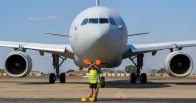 A Republic of Korea Air Force A330 multi-role tanker transport aircraft arrives at RAAF Base Darwin to take part in Exercise Pitch Black. Story by Flight Lieutenant Holly Ryan. Photo by Corporal Maddie Butcher.