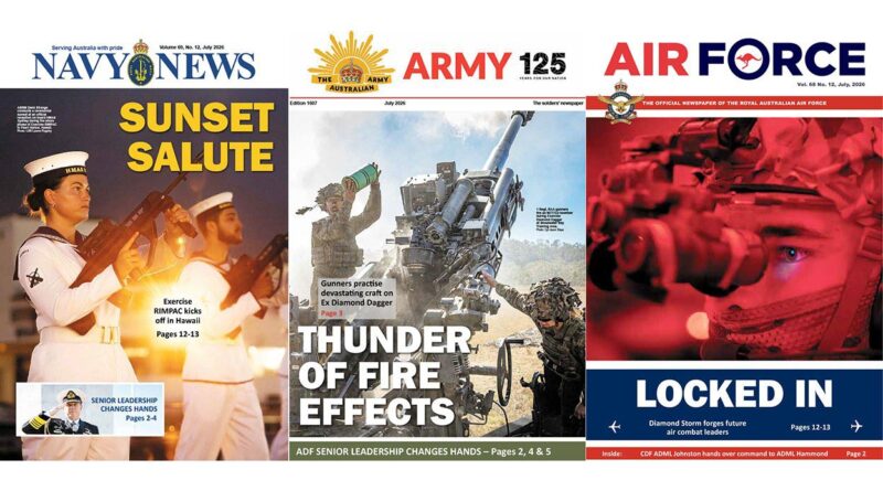 Three Defence newspapers
