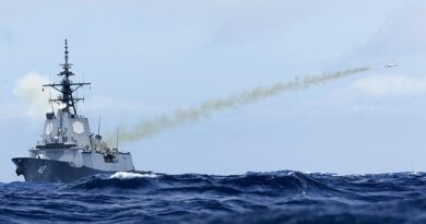 HMAS Sydney (V) conducts a Naval Strike Missile (NSM) firing during RIMPAC 2026, off the coast of Hawaii, United States. Photo by Leading Seaman Lauren Pugsley.