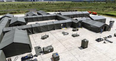 A Role 2 Field Hospital mission system during Exercise Stoic Gauntlet 2026 at RAAF Base Amberley, Queensland. Photo by Leading Aircraftman Campbell Latch.